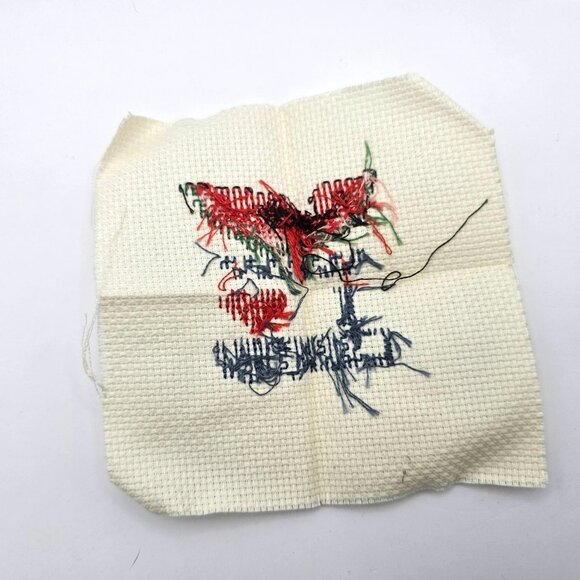 I Love Country Watermelon Cross Stitch Completed 5x5 Fabric Project Decor - Picture 7 of 7